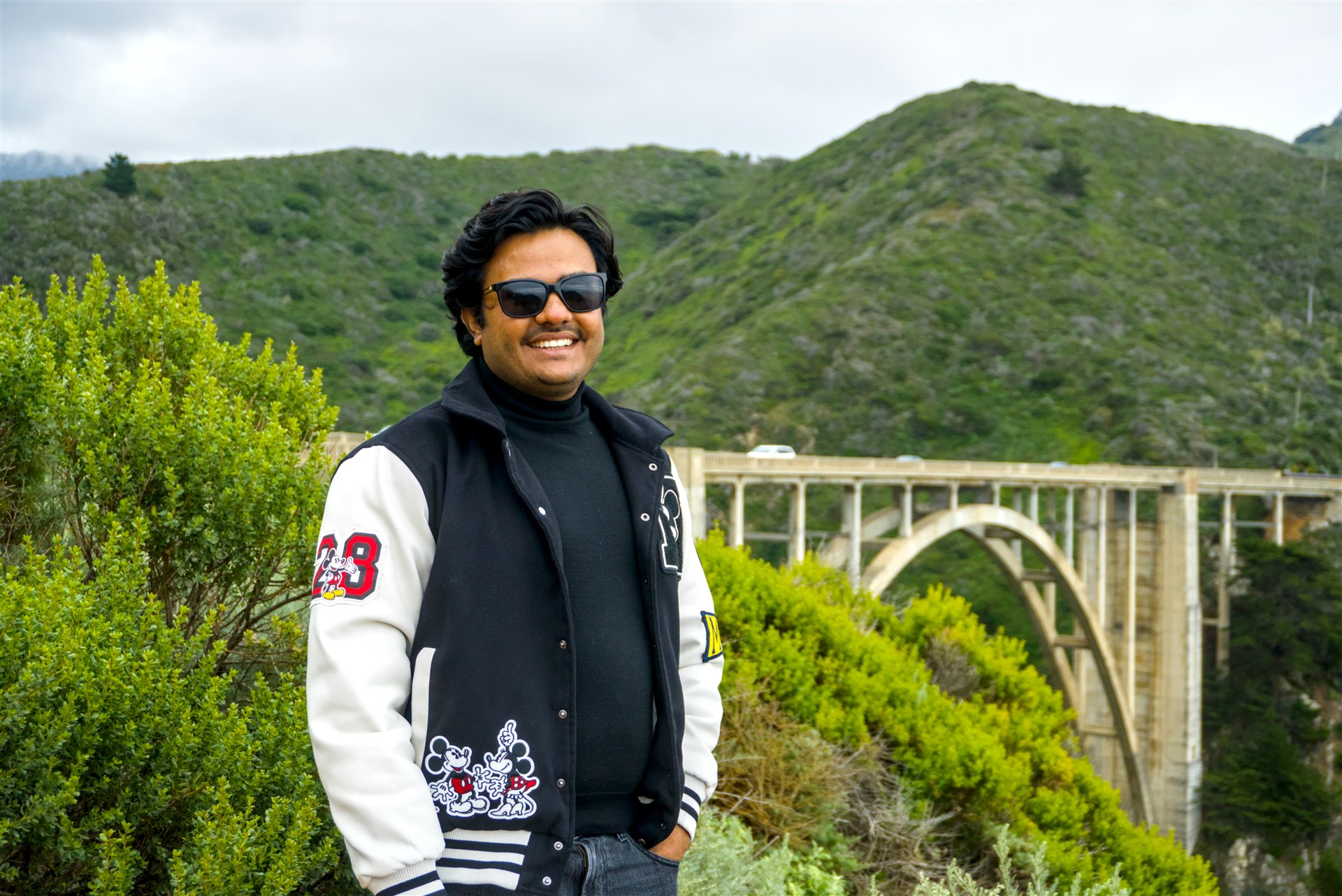 Hithesh Karanth outdoors in the hills